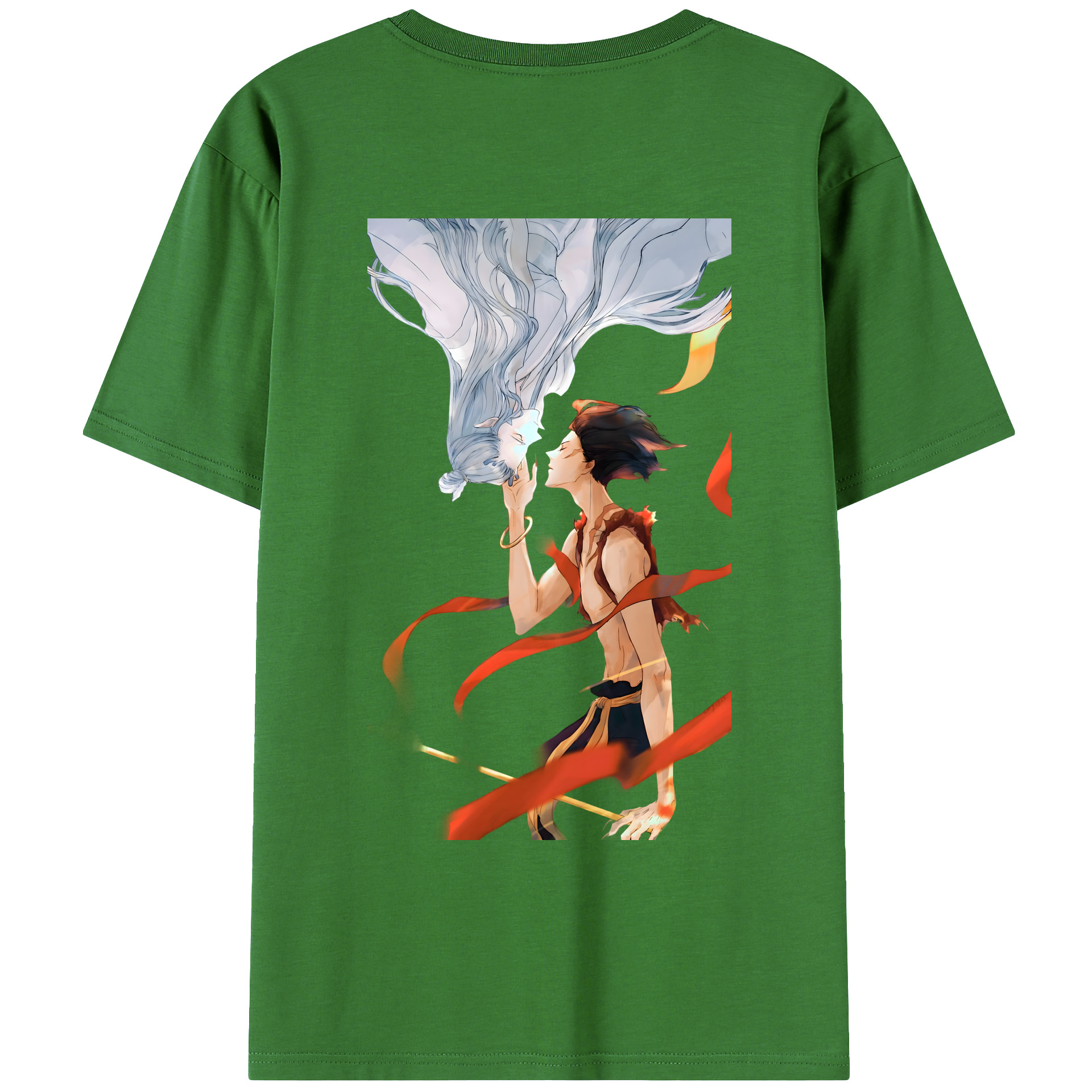 （画像用） Ne Zha 2 ナタ 魔童の大暴れ レディース半袖Tシャツ(バックプリント)